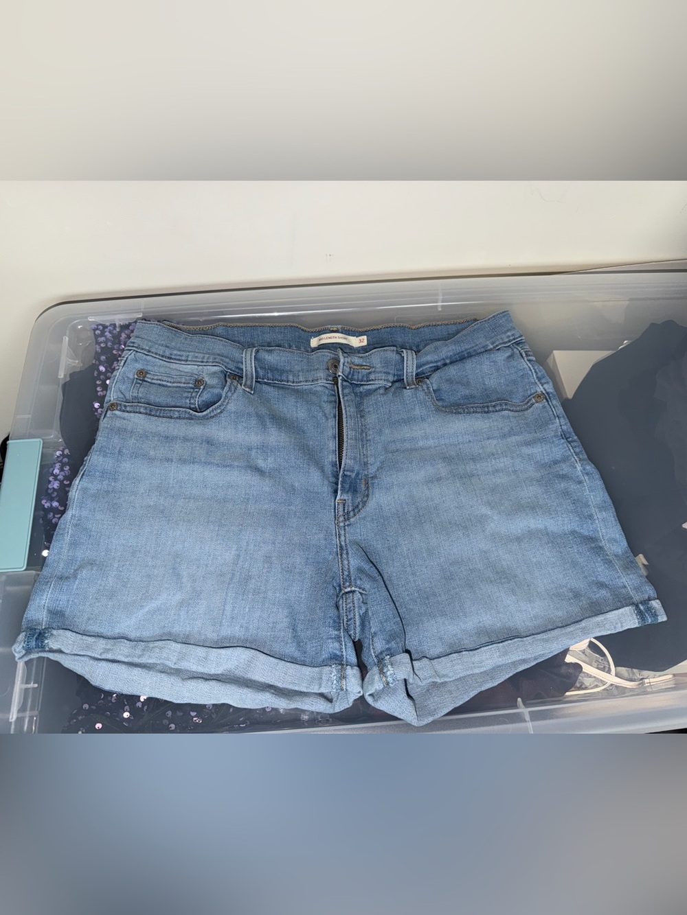 Light Blue Levi’s Denim Shorts